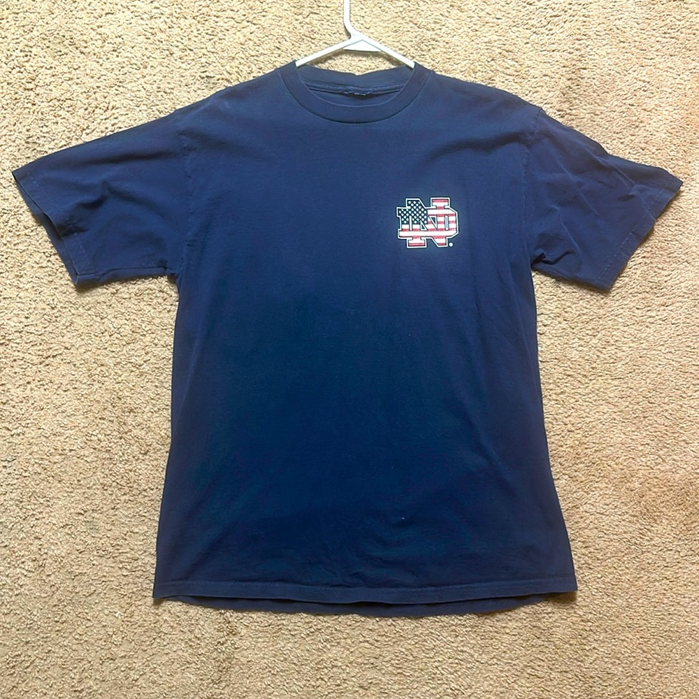 Notre Dame “God Bless America” Tee Size Large